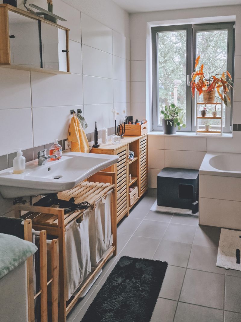 unser neues bad. 🥰 #bad #badezimmer #bambus #war