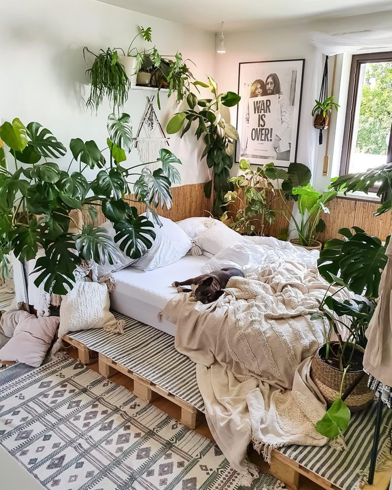 Perfekt  #schlafzimmer #pflanzen #boho #hippie #hy...