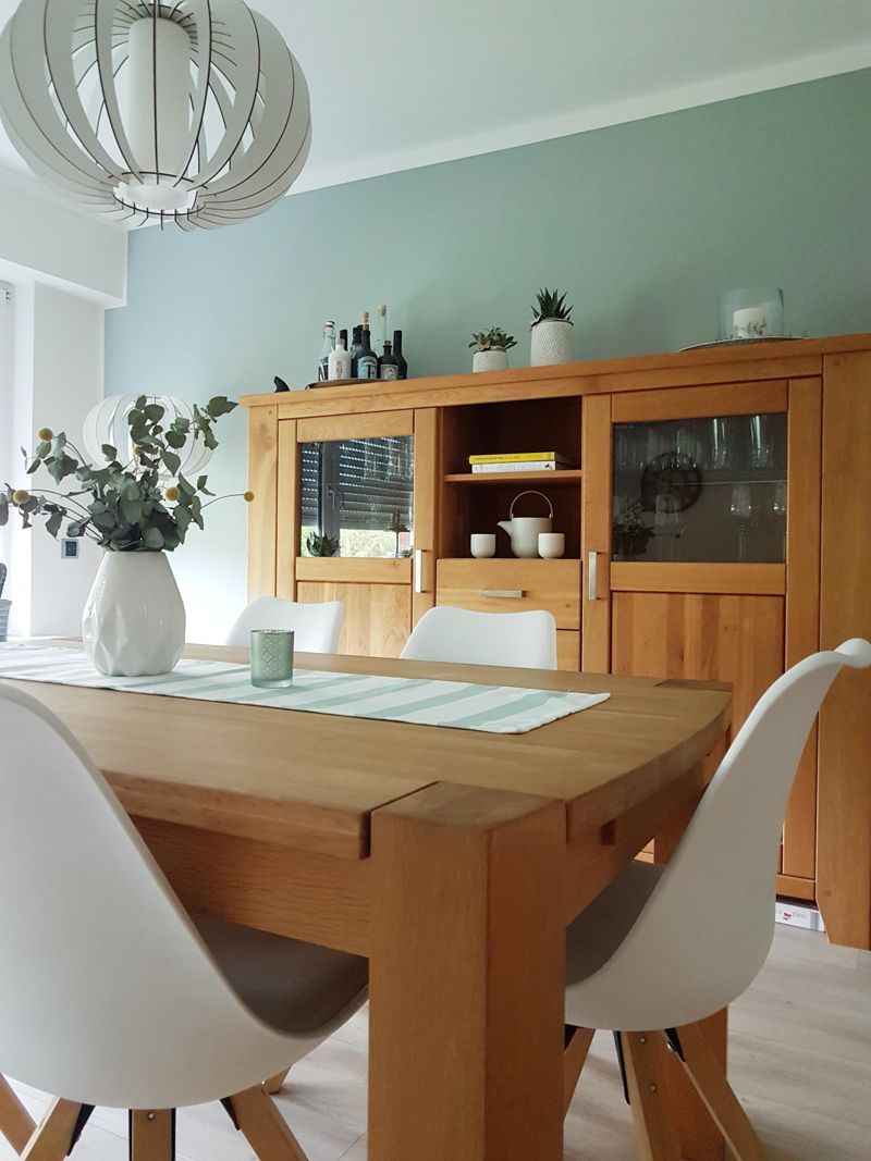 Neue Wandfarbe nach Wasserschaden #Wohnzimmer #Esszi