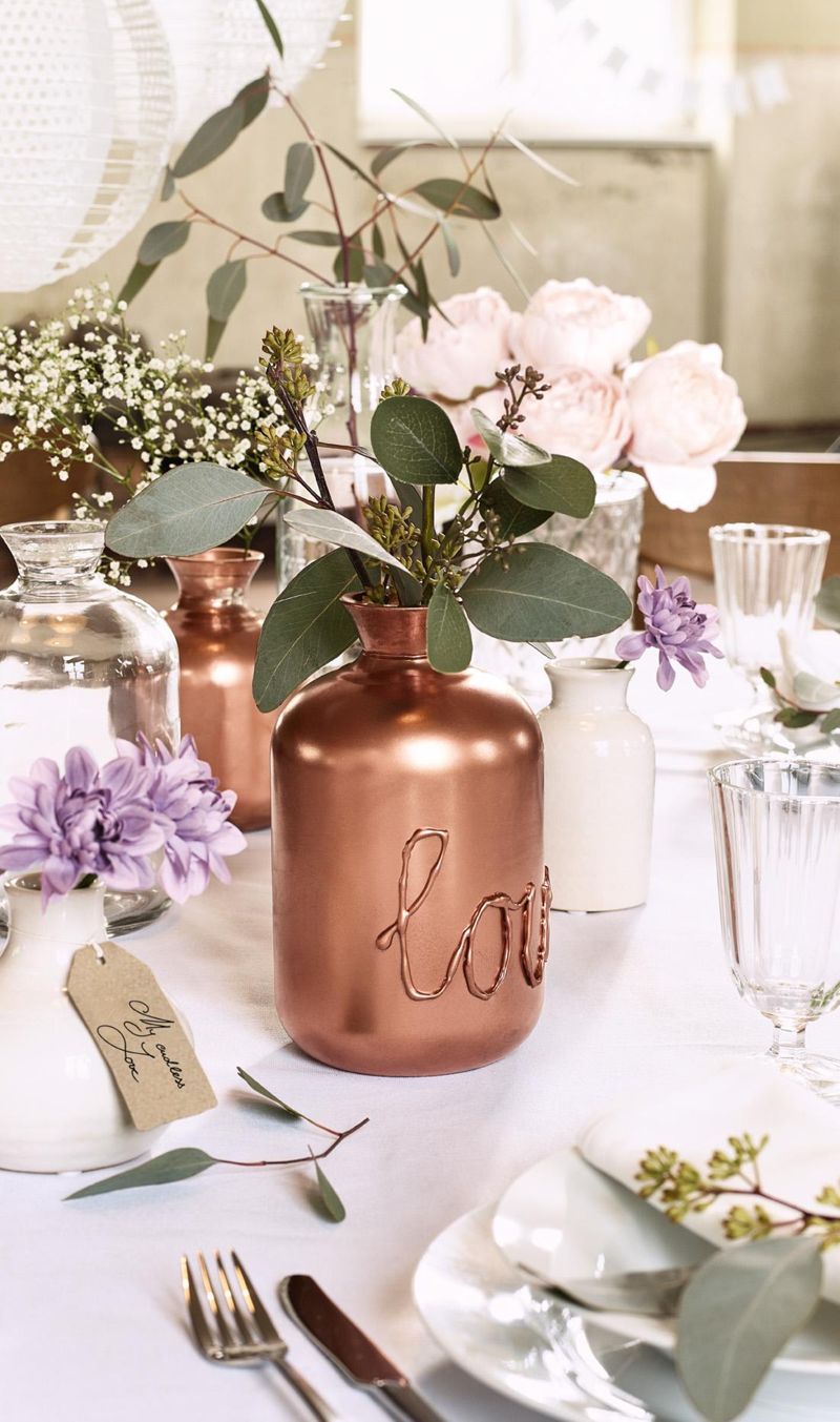 Vase mit Blumen #tischdeko #depotdeko ©Depot