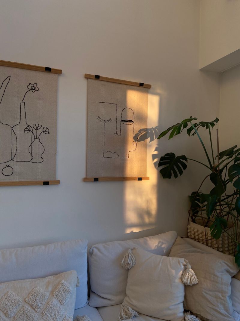 IKEA HACK Wandteppiche selbst bestickt... #diy #ik