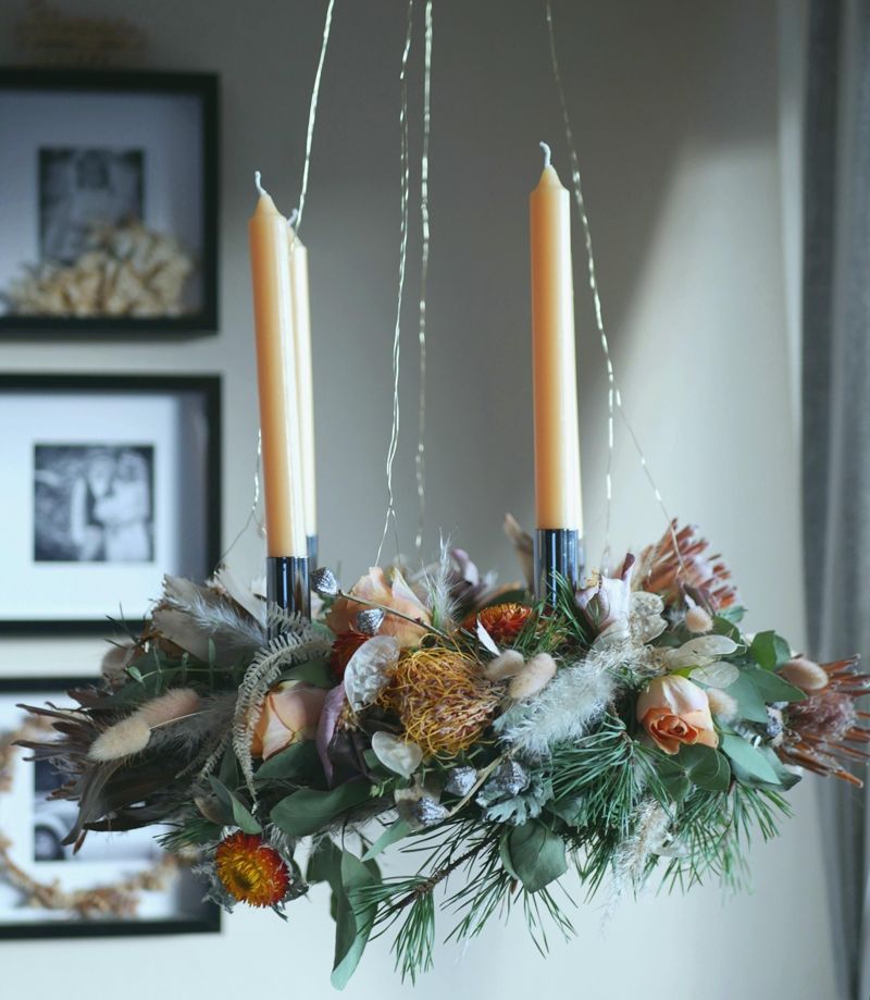 Hängender Adventskranz #couchstyle #couchliebt #ad