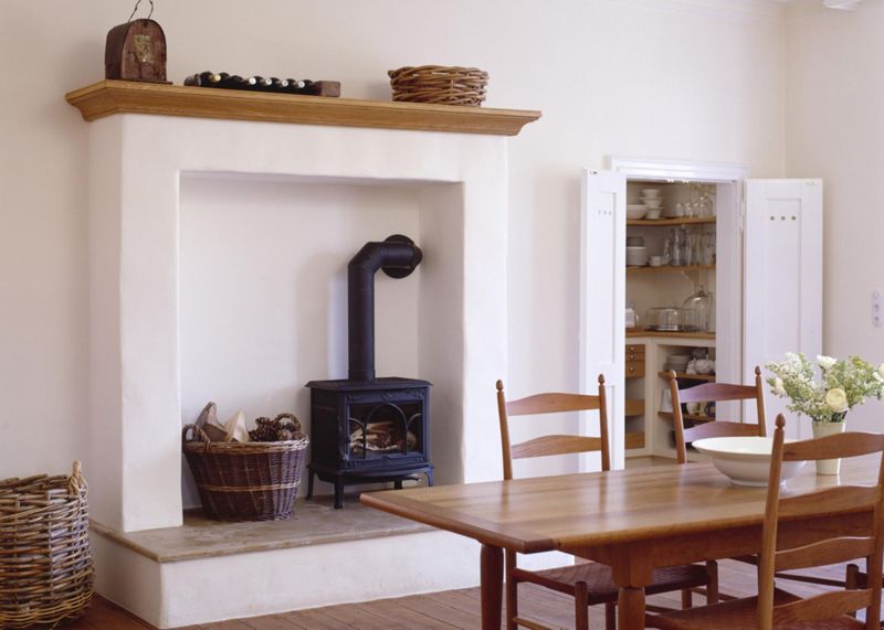 Kaminsims gestalten #küche #kamin #landhausstil #kam