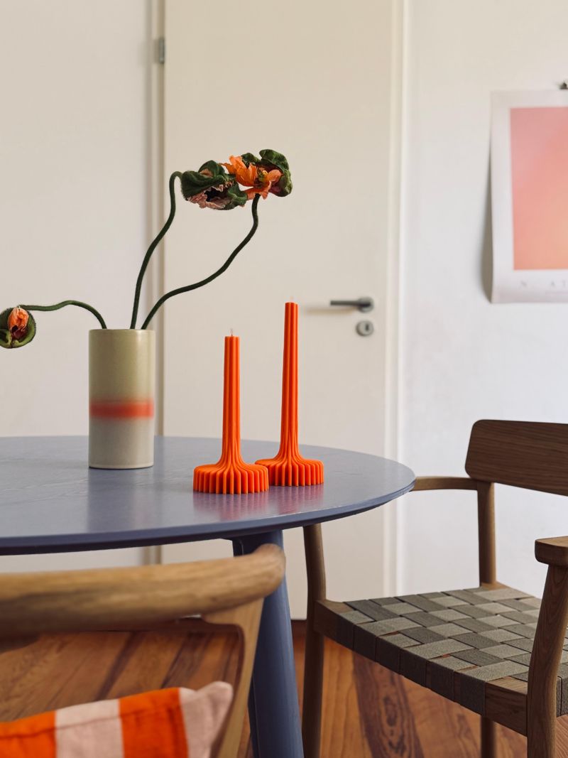 Dopamine Decor im knalligen Orange #küchentisch #ke