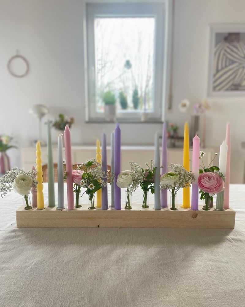 Mein DIY Kerzen/Blumenbrett ist das neue Lieblingsst