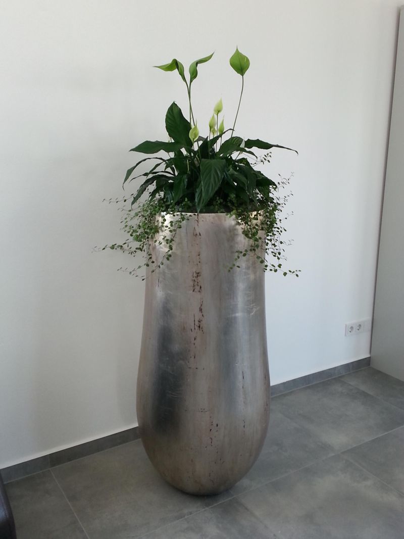 besondere #Deko #Bodenvase aus #Palmenstamm #Eingang