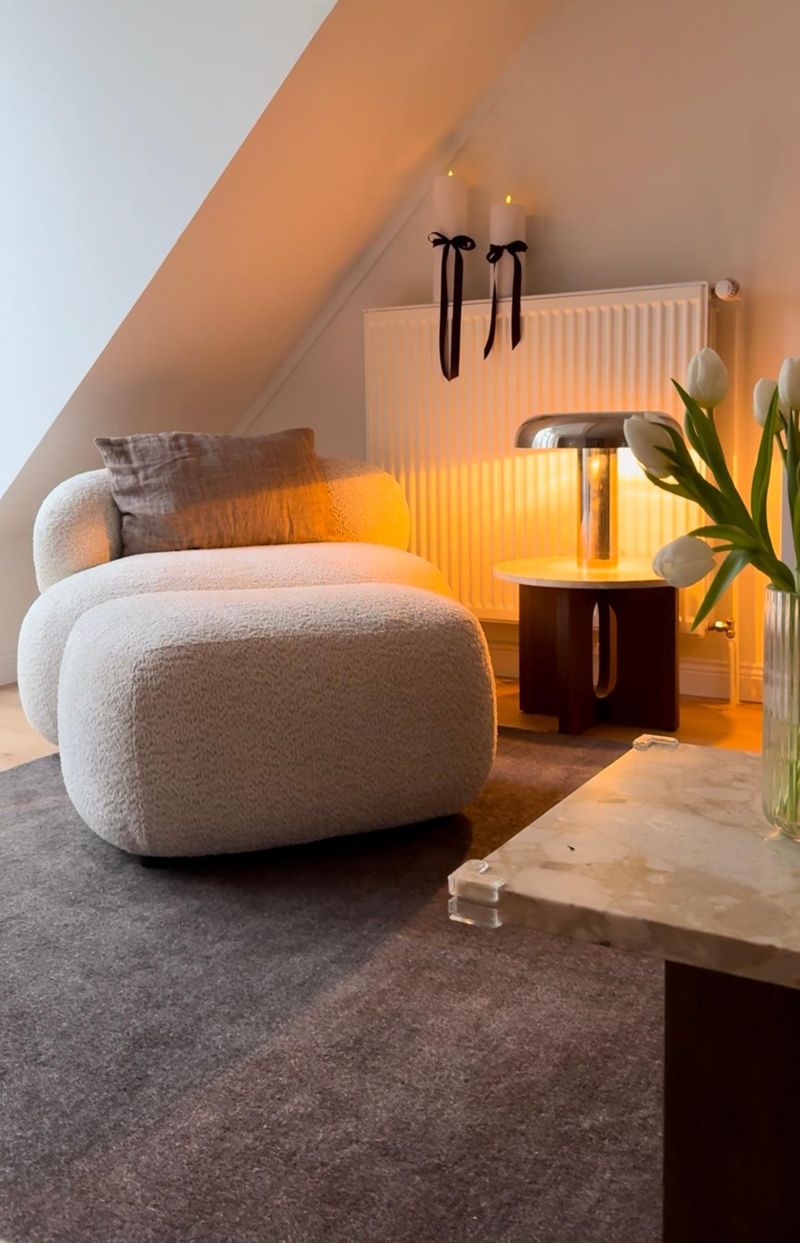 weiße glasvase Andrea von Torre & Tagus | Vasen zur Dekoration | farbige Glasvase für Wohnzimmer, Heimbüro | Ozean-Dekor-Blumenvase | Küstendekor-Vase für Eingangstisch kreatives Wohnen Set Sitzsack