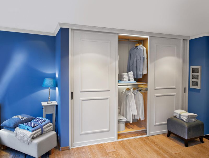 Einbauschrank mit Schiebetüren #kleiderschrank #einb