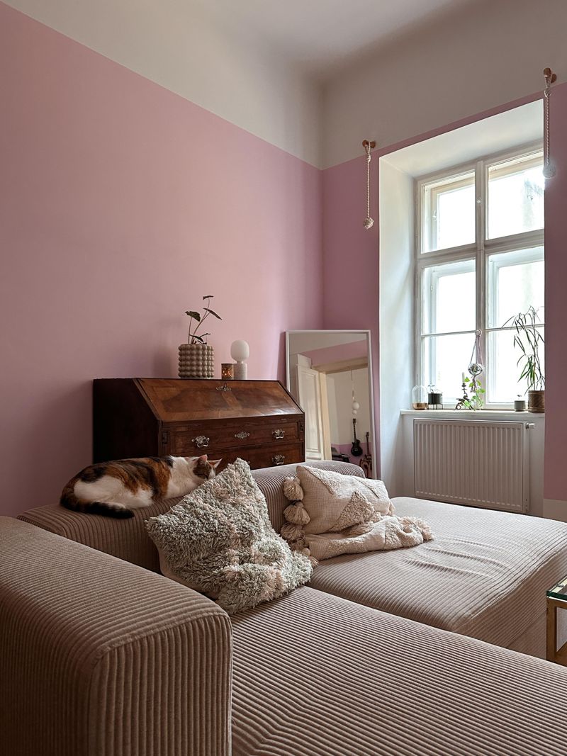 🌚 #couch #ikea #beige #rosa #cord #wohnzimmer #k