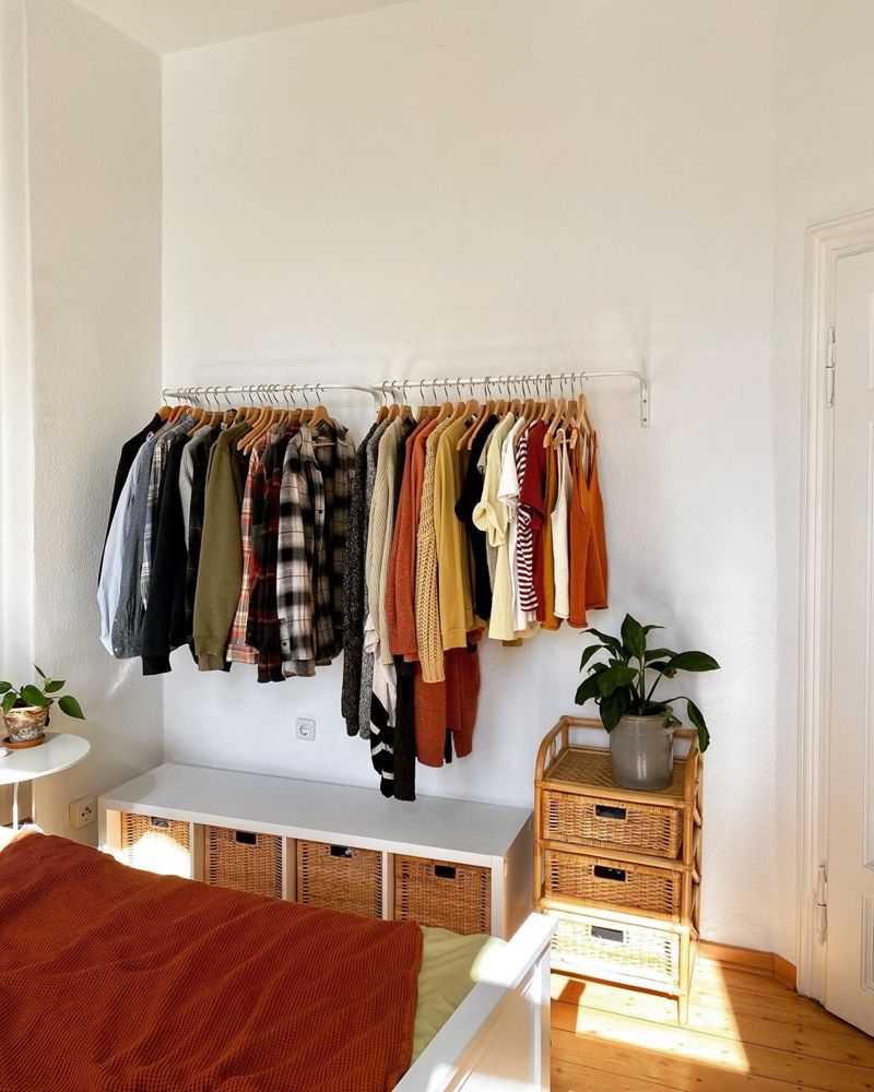 Kleiderstange statt Kleiderschrank: So funktioniert's!