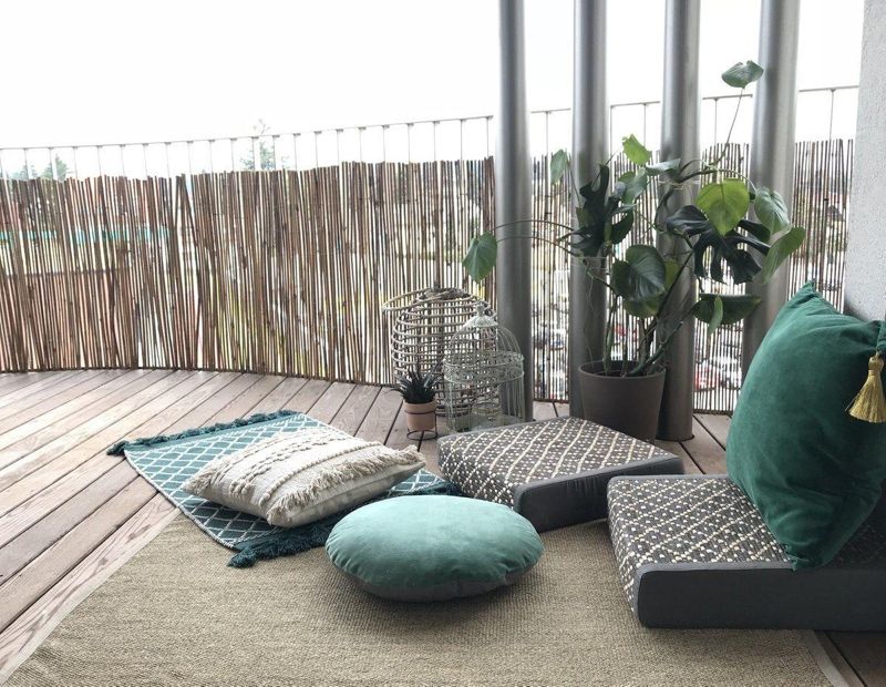 terrasse #natur #grn #sitzkissen #bodenkissen #bam...