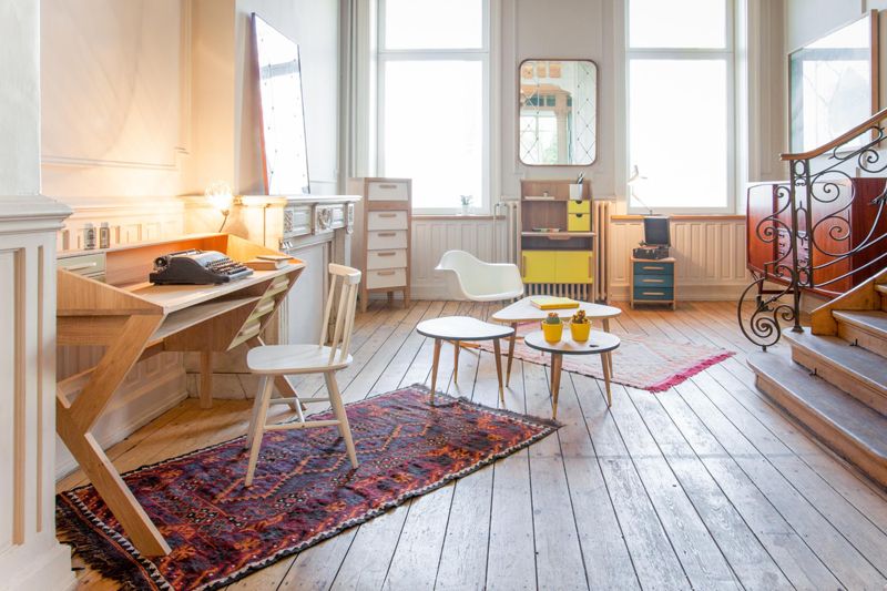 Ethno-Look durch Teppich #schreibtisch #teppich #wan