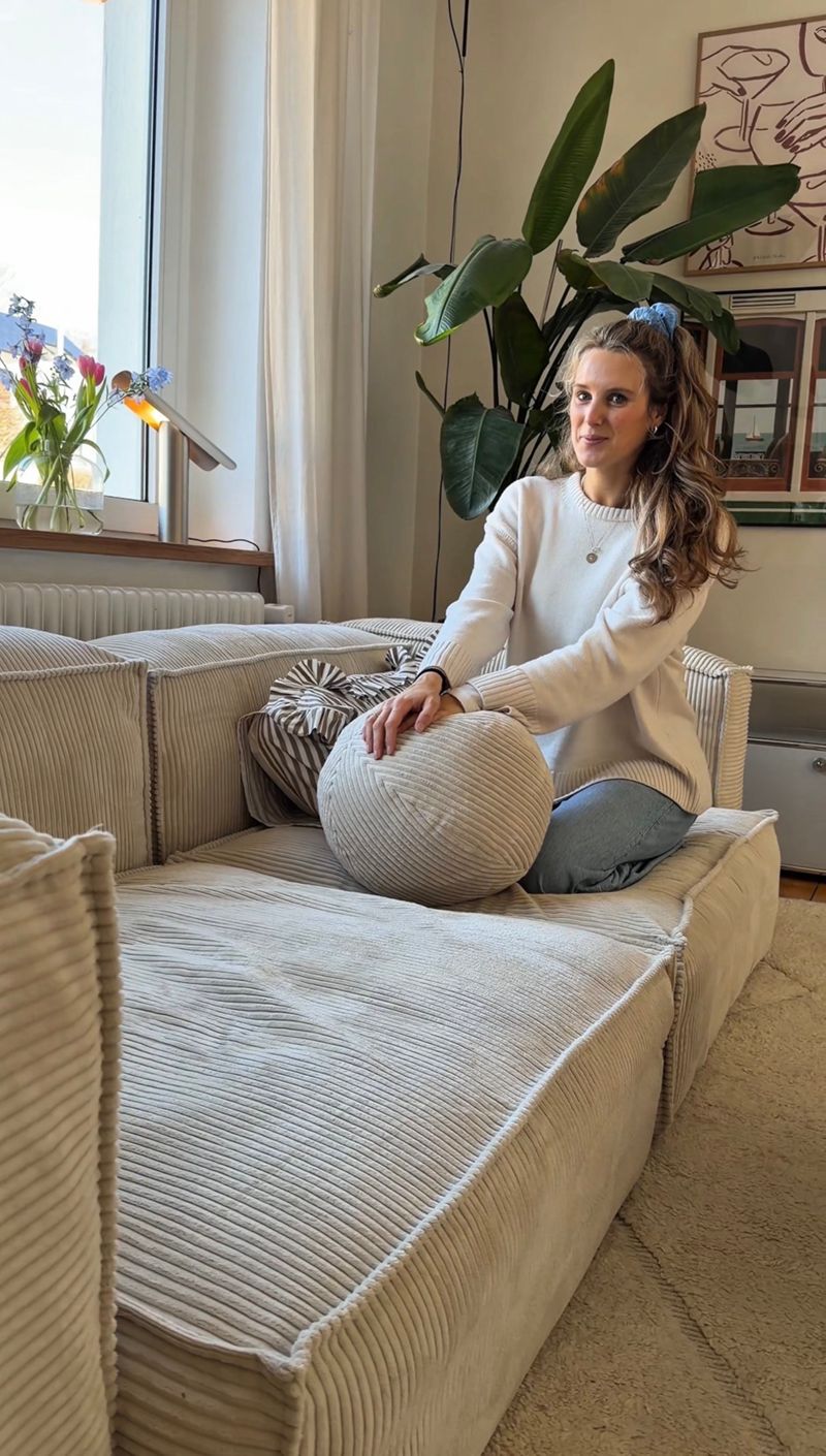 Ich liebe unseren Cord-Bezug für unser Sofa 😍 #couc