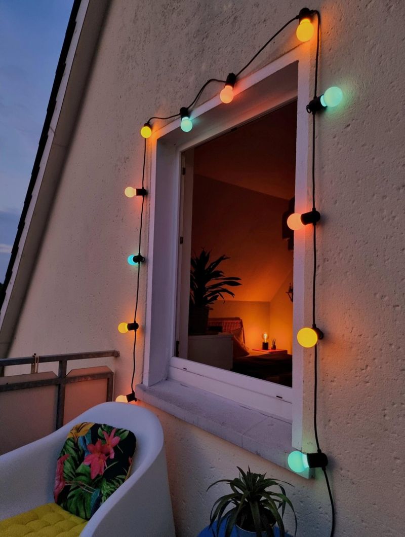 Sommer ,ich fühle dich🧡😇 #Balkon #Outdoor #Lichte
