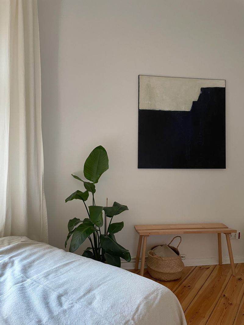 bedroom #schlafzimmer #leinwand #artwork #strelitzi...