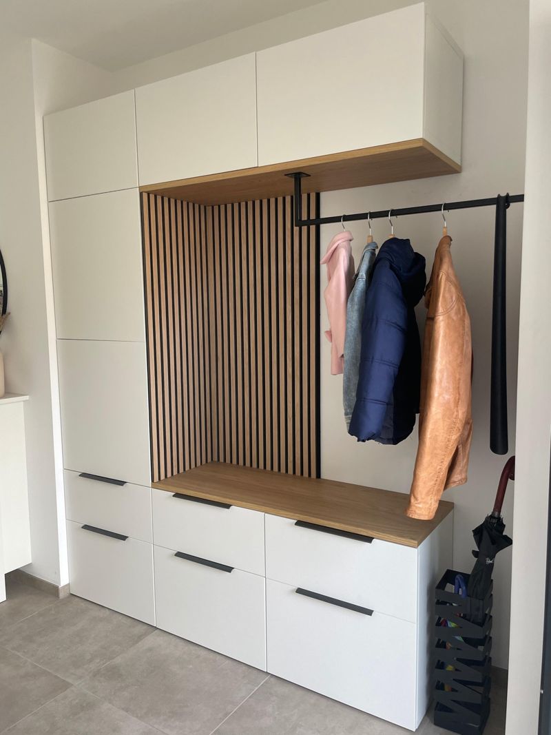 Unsere Garderobe 🫶🏻 #diele #garderobe #eingangs