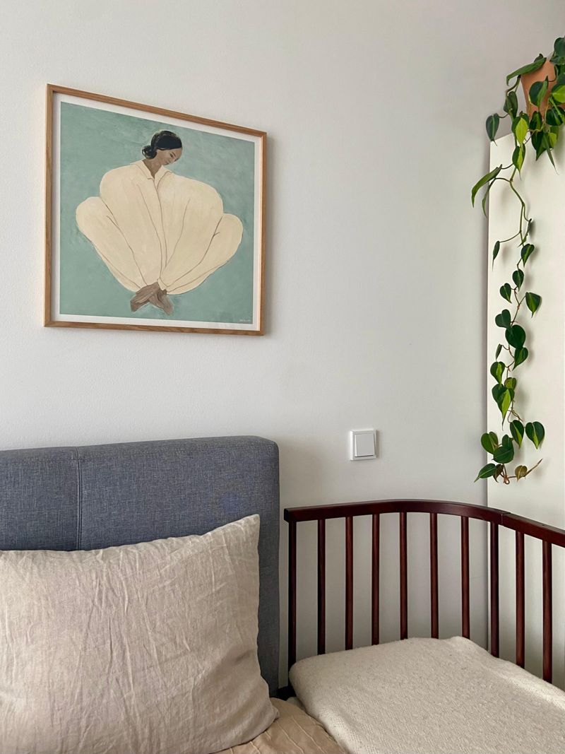 schlafzimmer #efeutute #beistellbett #babybett #kun...