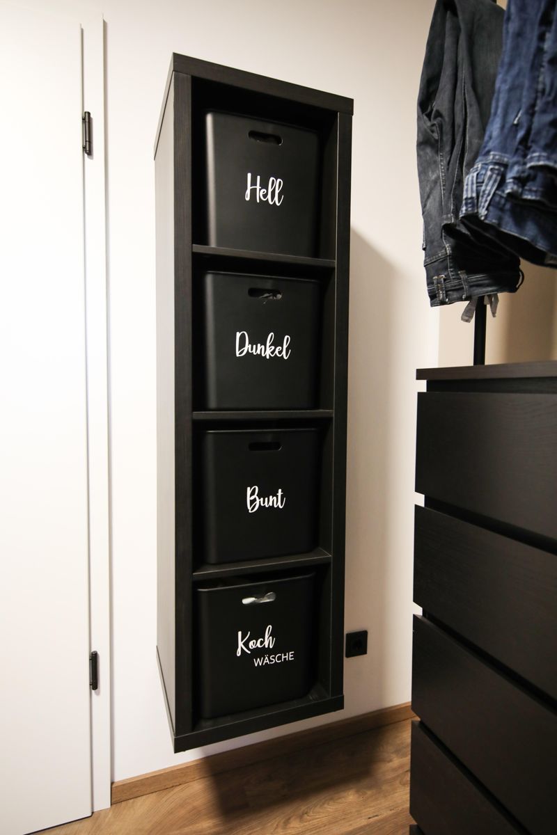 wäschesortiersystem #wäscheschrank #kallax #ikea #i
