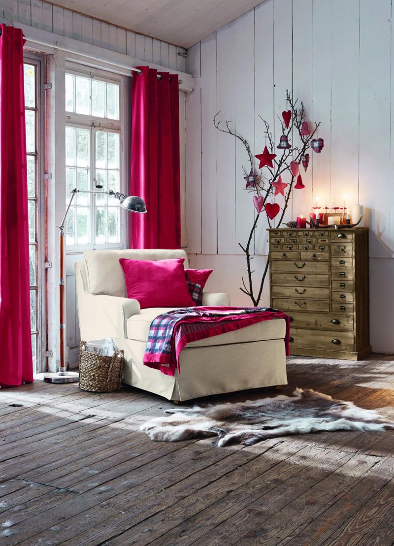 bunter ohrensessel mit hocker Sofia Design kariert ockerbeige Subject_Minimalism