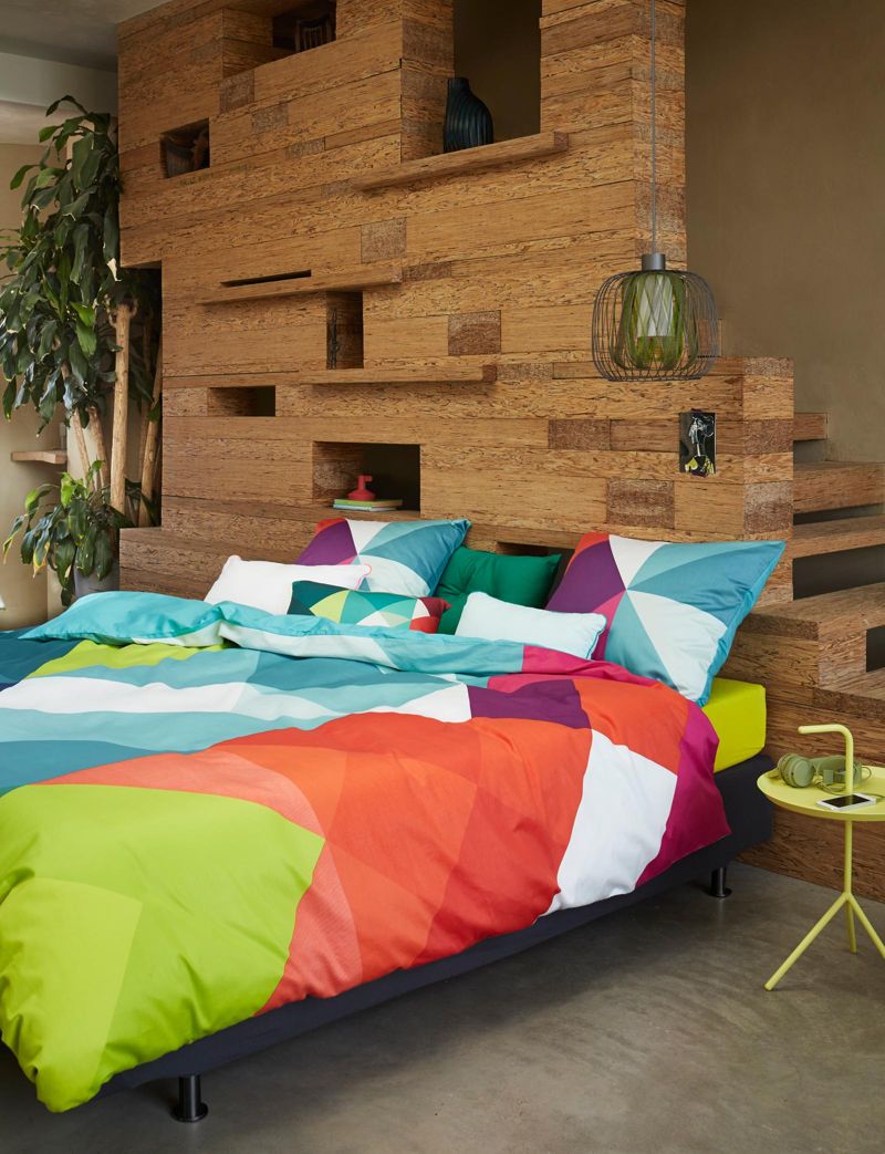Bunte Bettwäsche mit Grafikmustern #bettwäsche #bunt